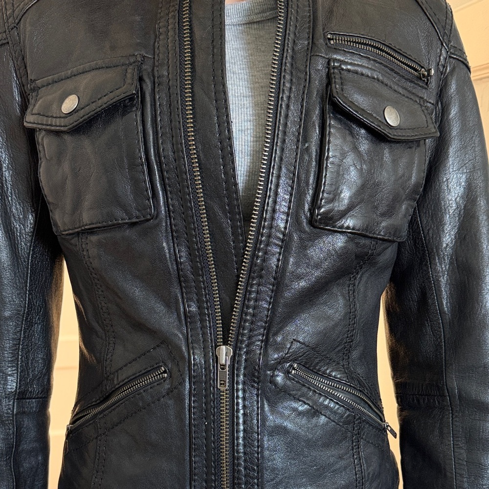 Michael Kors Women's Black Leather Jacket